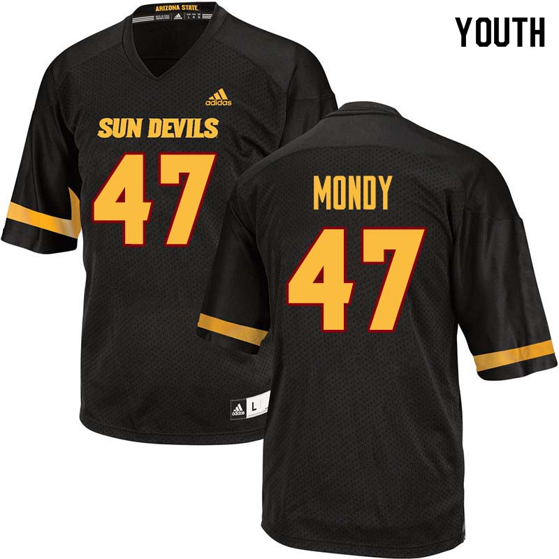 Youth #47 Loren Mondy Arizona State Sun Devils College Football Jerseys Sale-Black - Click Image to Close